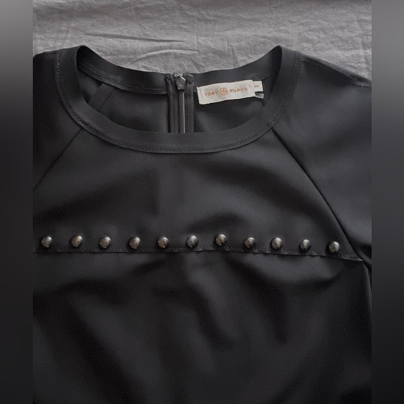 TORY BURCH Waterbury Stud Dress - Black - Size S - Picture 4 of 6